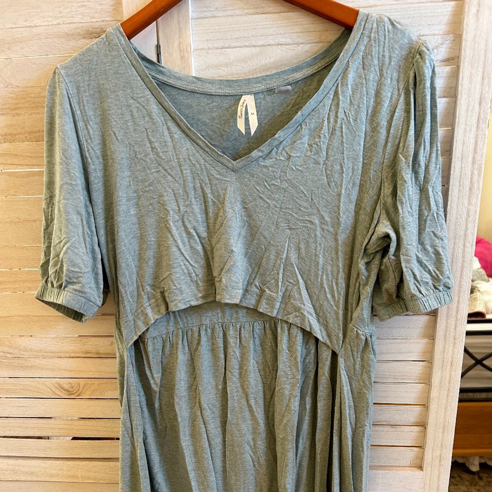 Seraphine maternity green tunic